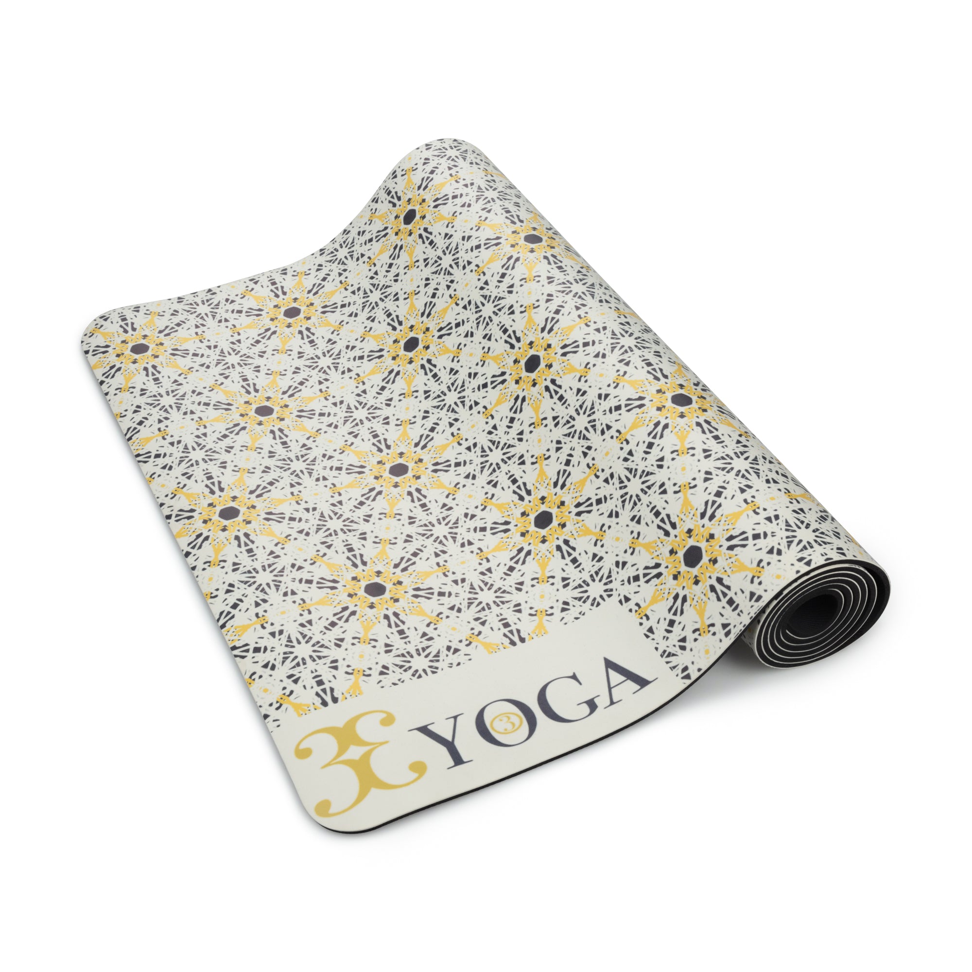 Gaiam Premium Print Yoga Mat, 5mm, Citron Sundial 